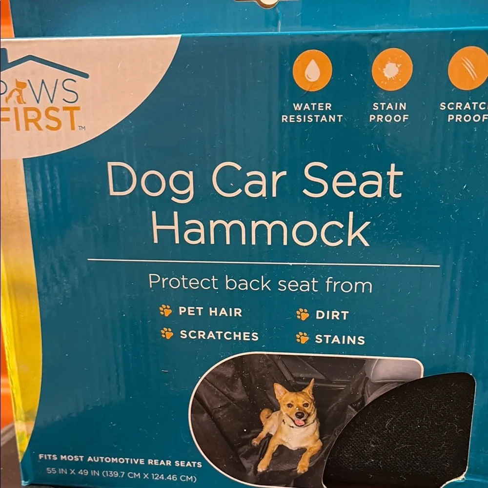 Paws First Dog Car Seat Hammock